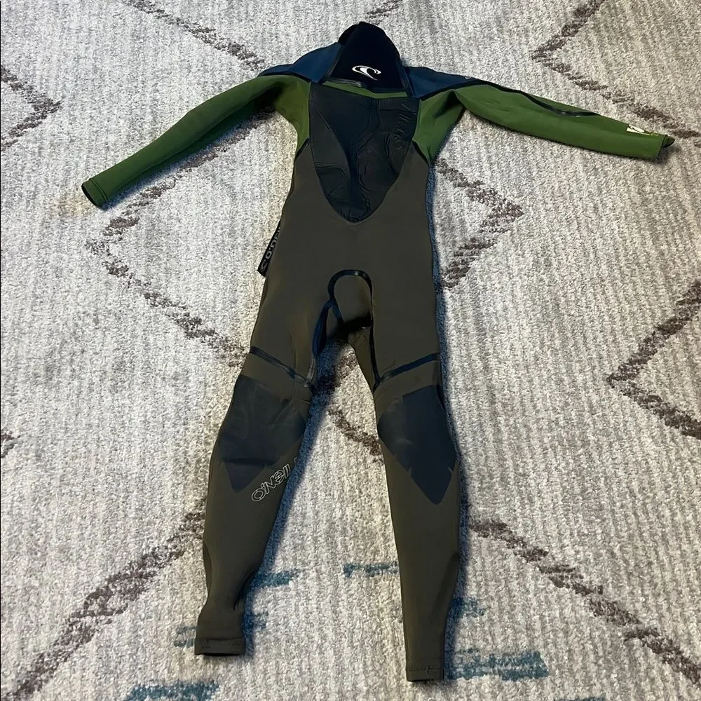 O’Neill Black Wetsuit Green Blue Gray Size 10